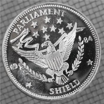 1984 Parliament Sheild Fine Silver 1 Troy Oz Round