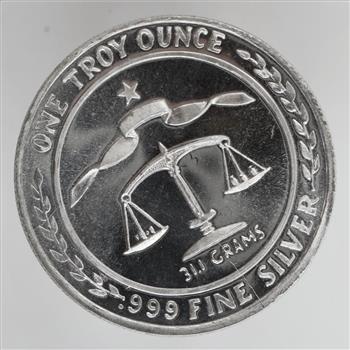 1984 Parliament Sheild Fine Silver 1 Troy Oz Round