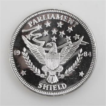 1984 Parliament Sheild Fine Silver 1 Troy Oz Round