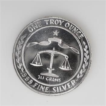 1984 Parliament Sheild Fine Silver 1 Troy Oz Round