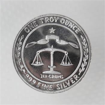 1984 Parliament Sheild Fine Silver 1 Troy Oz Round