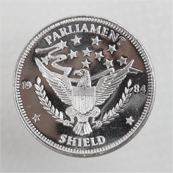 1984 Parliament Sheild Fine Silver 1 Troy Oz Round
