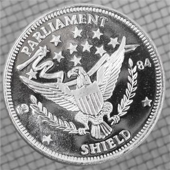 1984 Parliament Sheild Fine Silver 1 Troy Oz Round