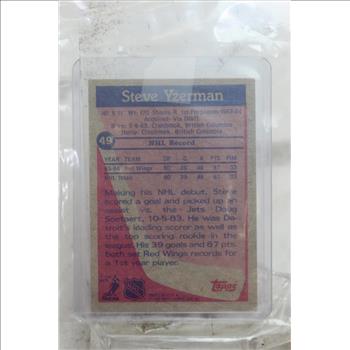 1984 Topps Steve Yzerman Rookie Card