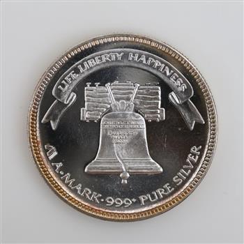 1985 Liberty Silver Fine Silver Round 1 Troy Oz