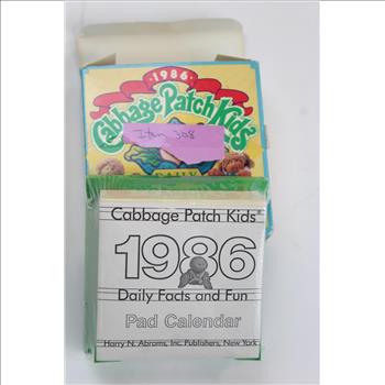 1986 Cabbage Patch Kids Pad Calendar, Clothing, Shoes, & More; 5+ Pieces