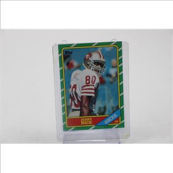 1986 Topps Jerry Rice Rookie Card #161