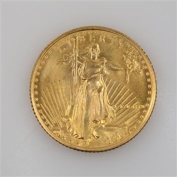 1986 US American Gold $5 Eagle 1/10oz