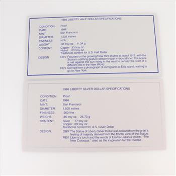 1986 US Liberty Coin Proof Set