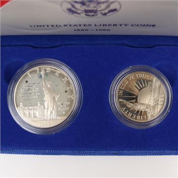 1986 US Liberty Coin Proof Set