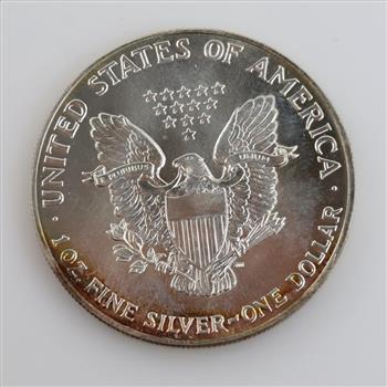 1987 US American Eagle Fine Silver Dollar 1oz