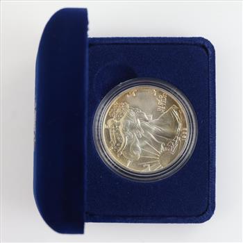 1988 American Eagle Fine Silver Dollar 1oz Includes COA & Box