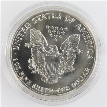 1988 American Eagle Fine Silver Dollar 1oz Includes COA & Box