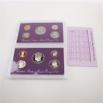 1988 And 1993 US Mint Proof Sets