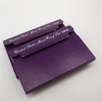 1988 And 1993 US Mint Proof Sets