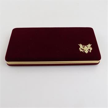 1988 US Mint Olympic Red Velvet Coin Box Holder