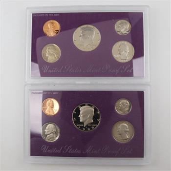 1988-S 1990-S US Proof Sets