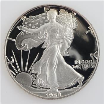 1988-S US American Eagle Fine Silver Dollar