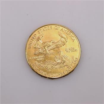 1989 American Eagle 1/2 oz Fine Gold 25 Dollar Coin