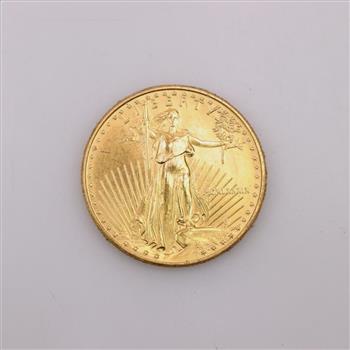 1989 American Eagle 1/2 oz Fine Gold 25 Dollar Coin