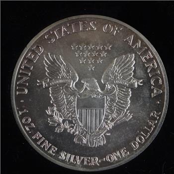 1989 American Eagle Fine Silver Dollar 1oz