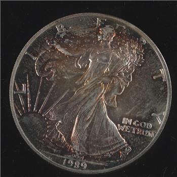 1989 American Eagle Fine Silver Dollar 1oz
