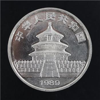 1989 Fine Silver Panda 1oz Round