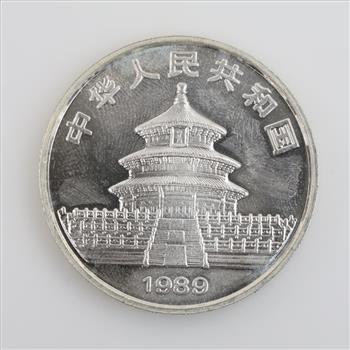1989 Fine Silver Panda 1oz Round