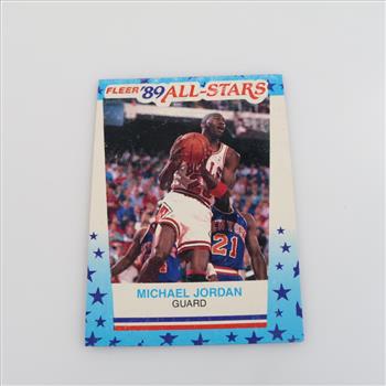1989 Fleer Michael Jordan All Stars Card