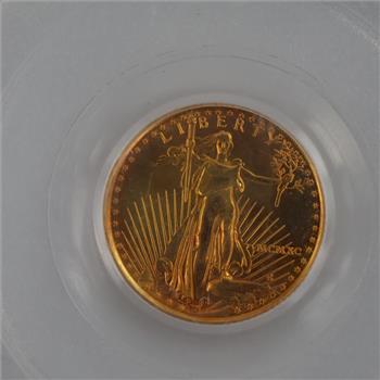 1990 American Eagle 1/10oz Fine Gold $5 Coin