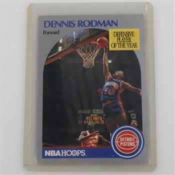 1990 Dennis Rodman NBA Hoops, #109 Defensive Player Of The Year