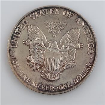 1990 US American Eagle Fine Silver Dollar 1oz
