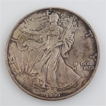 1990 US American Eagle Fine Silver Dollar 1oz