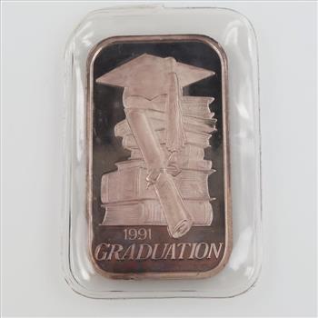 1991 Fine Silver Graduation 1oz Round