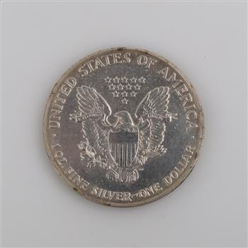 1991 US American Eagle Fine Silver Dollar 1oz