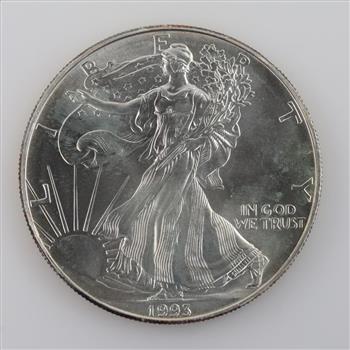 1993 US American Eagle Fine Silver Dollar 1oz