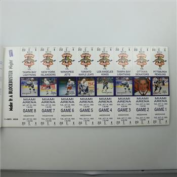 1993-1994 Florida Panthers Season Tickets Booklet
