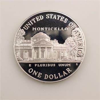 1993-S US Thomas Jefferson 250th Anniversary Silver Proof Dollar