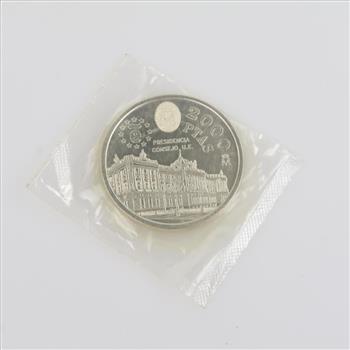 1995 Spanish Silver 2000 Pesetas