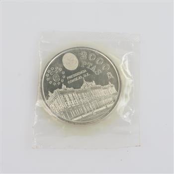 1995 Spanish Silver 2000 Pesetas