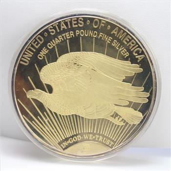 1998 Giant 1/4 Lb Silver Golden Eagle Proof, Comes With CoA