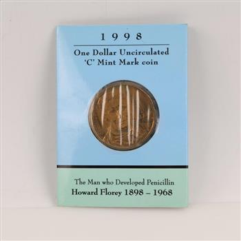 1998 Royal Australian Mint One Dollar Uncirculated Commemorative Coin