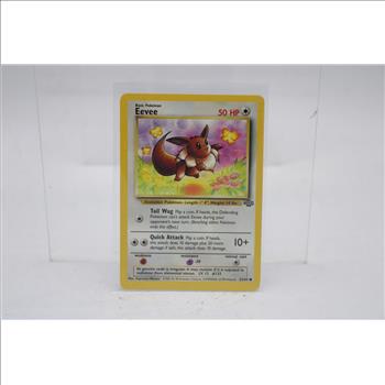 Eevee Jungle Set 51/64 Pokemon Card - Lightly Played (LP) Condition, WOTC  Era Eevee 133/165 Sv2a: Pokemon Card 151