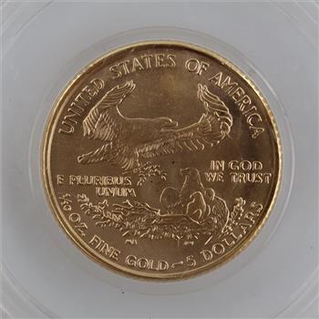 1999 US American Eagle Fine Gold 5 Dollars 1/10oz