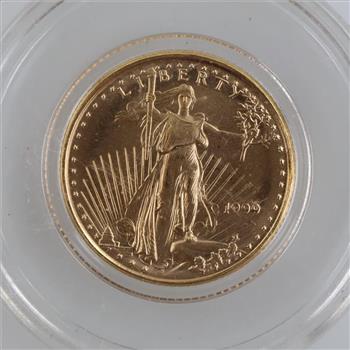 1999 US American Eagle Fine Gold 5 Dollars 1/10oz