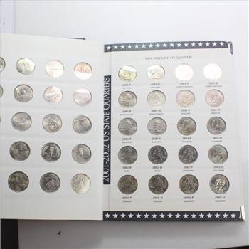 1999-2000 Official State And Territory Quarter Collectors Album, Includes 120 Quarters