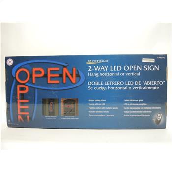 MystiGlo 2-Way LED Open Sign