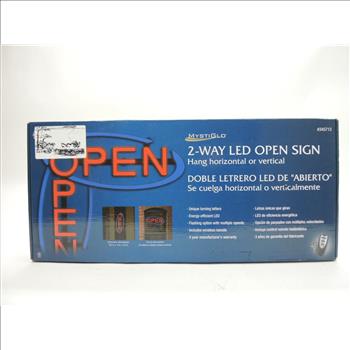 MystiGlo 2-Way LED Open Sign