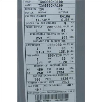 Tempstar A/C Compressor  **INDUSTRY (CA) APPT ONLY**