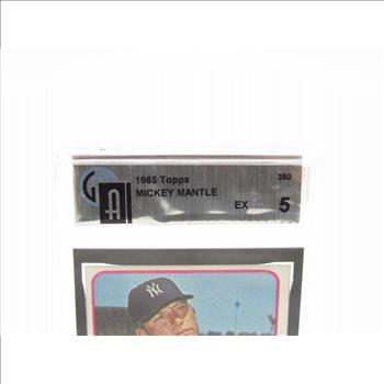 Graded 1965 Mickey Mantle Baseball Card